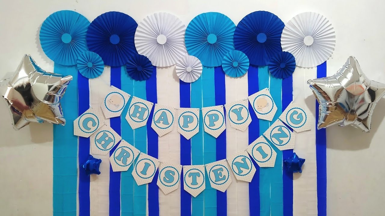 DIY Christening Decoration Christening Ideas YouTube