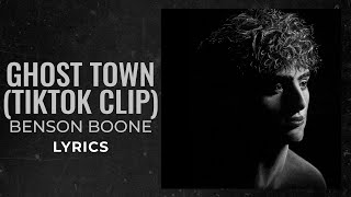 Benson Boone - Ghost Town (Clip) \