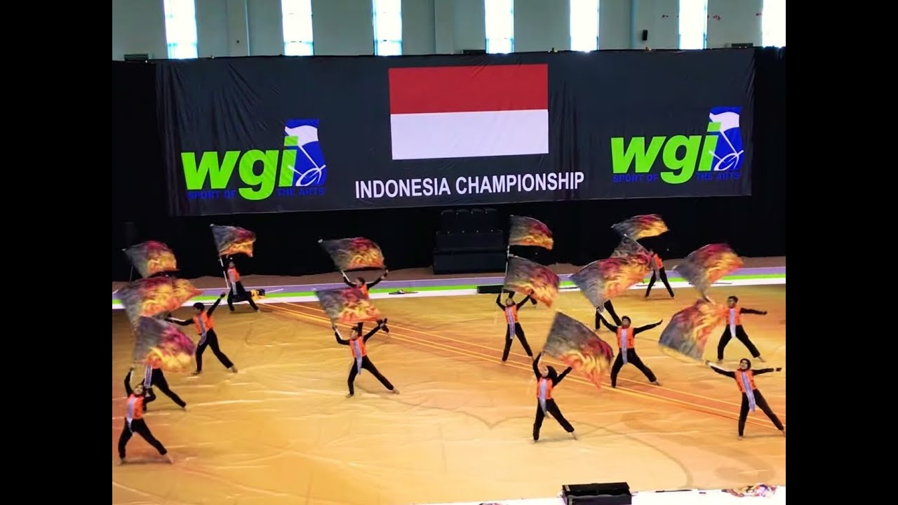 WGI Indonesia 2017 Color Guard Division. MB Bahana Cendana Kartika DURI - Riau Indonesia