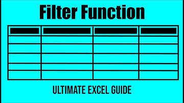 Master the Filter Function in Excel: A Beginner