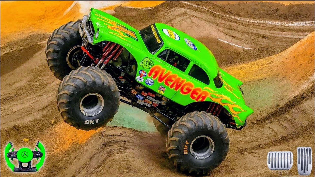 4x4 Monster Truck Derby Stunt - Enemy of Deffend | Monster truck stunt | Gamelplay Game |