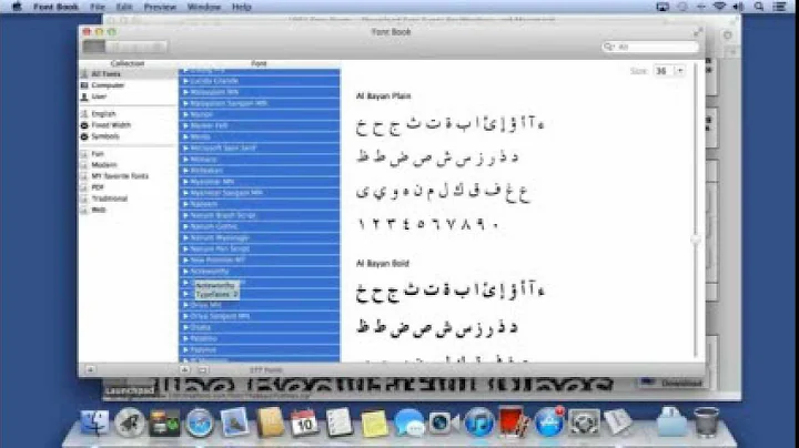 Apple Mountain Lion Tutorial |  Fonts and Font Book