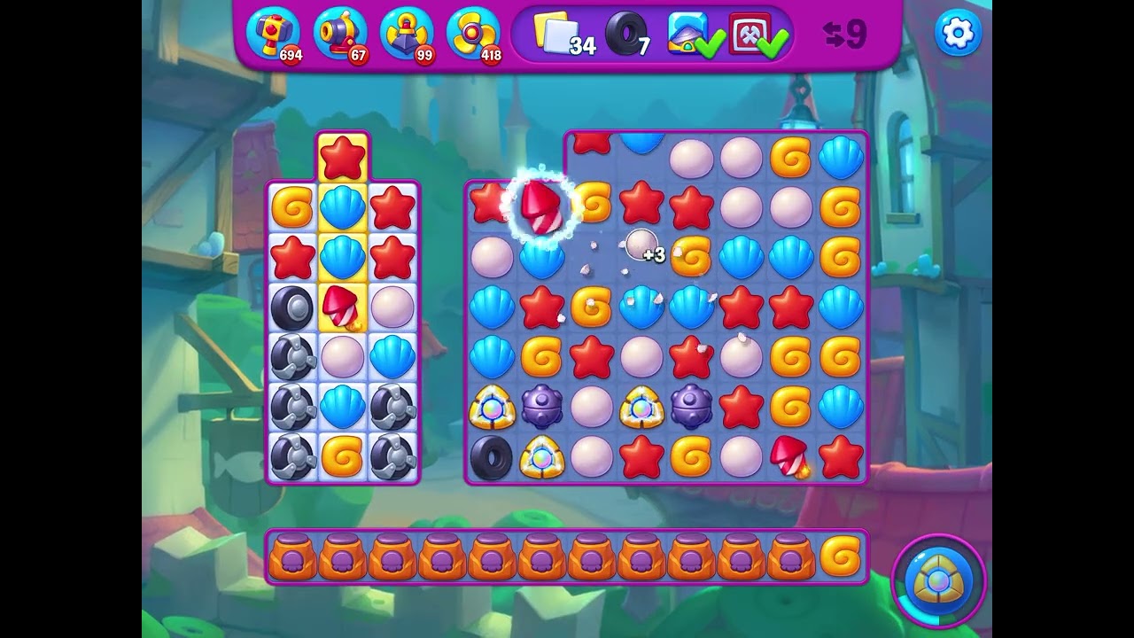 Fishdom Super Hard level 9629 no boosters フィッシュダム スーパー