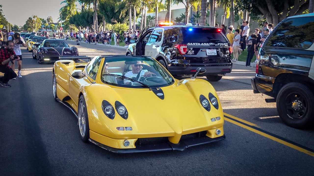 ARMED POLICE OFFICERS SHUT DOWN SUPERCAR MEET 