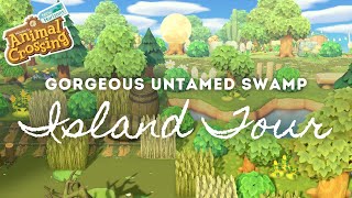 GORGEOUS UNTAMED SWAMP ISLAND TOUR | Animal Crossing New Horizons