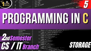 #5 Programming in C | C S. / I.T. | 2 Semester | Polytechnic 2nd Semester | Upbte 2nd semester