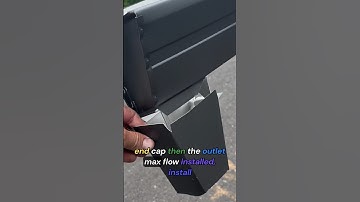 Gutter in 30 sec #shorts #gutter #construction #gutters #raingutter #rain #diy #roofgutter