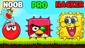 Noob vs Pro vs HACKER | In Red Ball 4 | With Oggy And Jack | Rock indian gamer | Funny Video!!