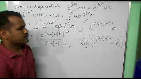 Laplace transform complex exponential - signals and systems
