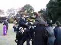Mock cavalry battle