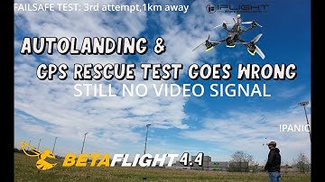 Nazgul5 V2 + Ev300O: Betaflight 4.4 AUTOLANDING & GPS RESCUE TEST GOES WRONG!