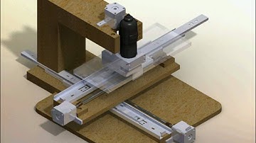 DIY 3 axis micro CNC mill drawn in solidworks