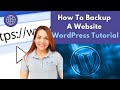 How To Backup a Website | WordPress Tutorial