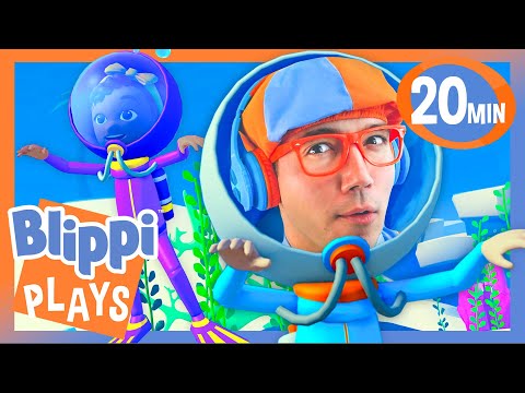FISHING in Roblox with Blippi & Meekah! π π£ | BEST OF BLIPPI PLAYS | Roblox Gaming Videos for Kids