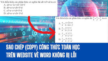 Cách Copy Công Thức Toán Học Trên Website về Word không bị lỗi