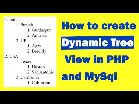 How to create Dynamic Tree View in PHP
