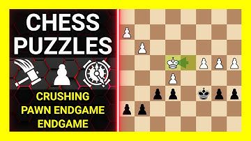 Chess Puzzles to Practice. Themes: Crushing, Pawn endgame, Endgame. Learn Chess