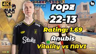 ropz (22-13) Vitality vs NAVI (Anubis) BLAST Rivals 2026 Season 1 #cs2 #vitality #ropz