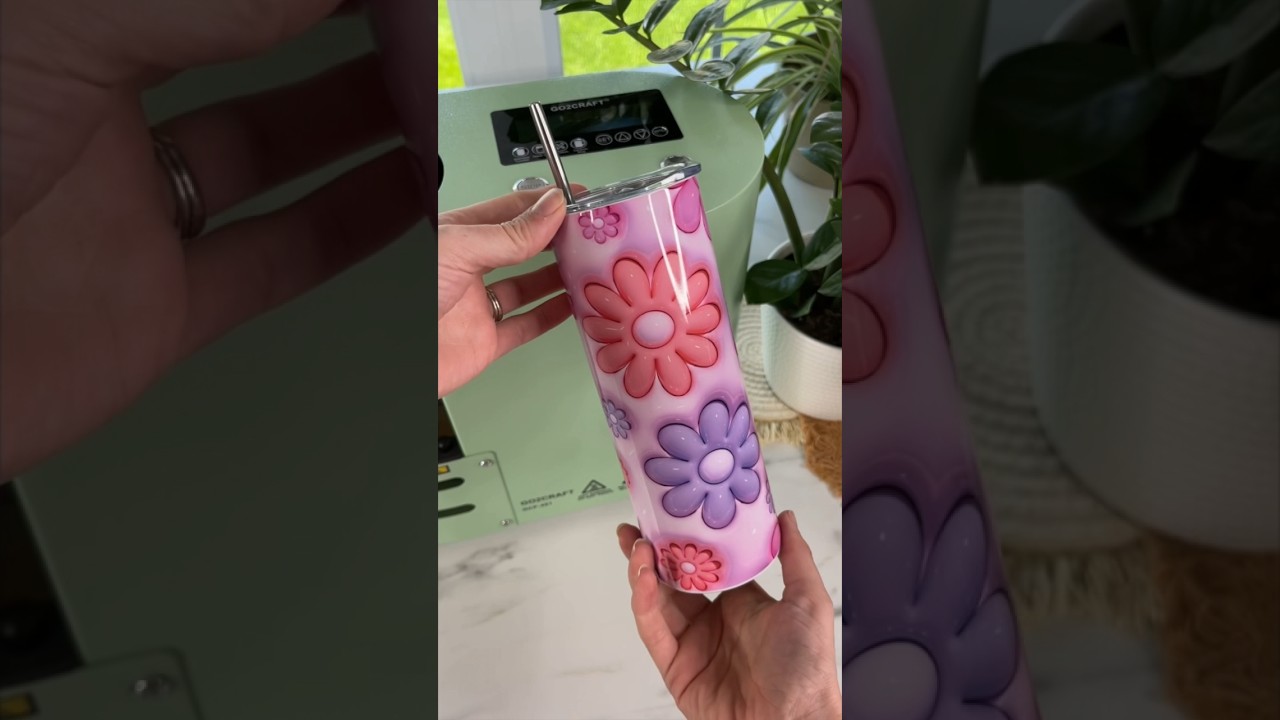 Автоматический бесшовный термопресс для стаканов 🤯 #стакан #сублимация #сделай сам