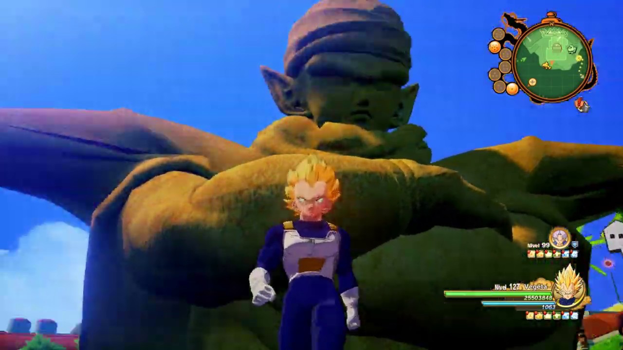 Dragon Ball Kakarot como estar transformado en modo libre (glitch