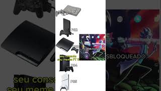 PlayStation em cada geração droga kkkk #ps1 #ps2 #ps3 #ps4 #ps5 #shots #memes