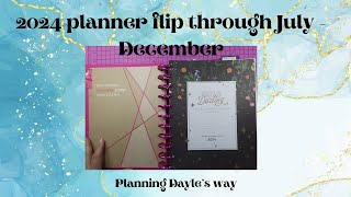 2024 Planner flipthrough/ Happy planner big catch-all/July-December