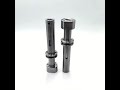 Precision 5-axis CNC machined stainless steel rotary shafts #cnc