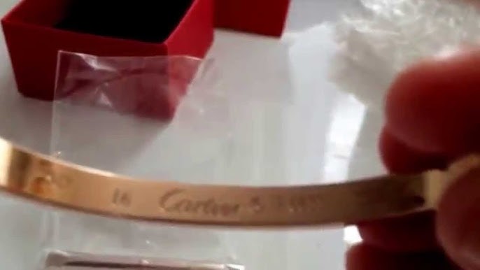 Comparison Of Real Vs. Fake Cartier Love Bracelet - Youtube