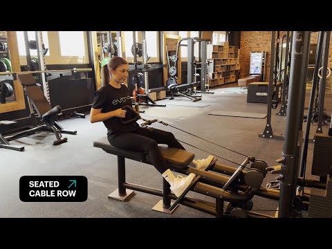 1. Seated cable row