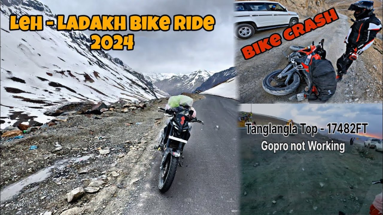 MT-15 ladakh ride shocking results😱 / Bike crash -17482Ft🥲