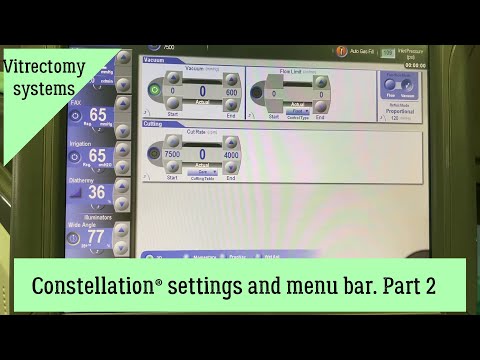 Constellation settings and menu bar. Part 2