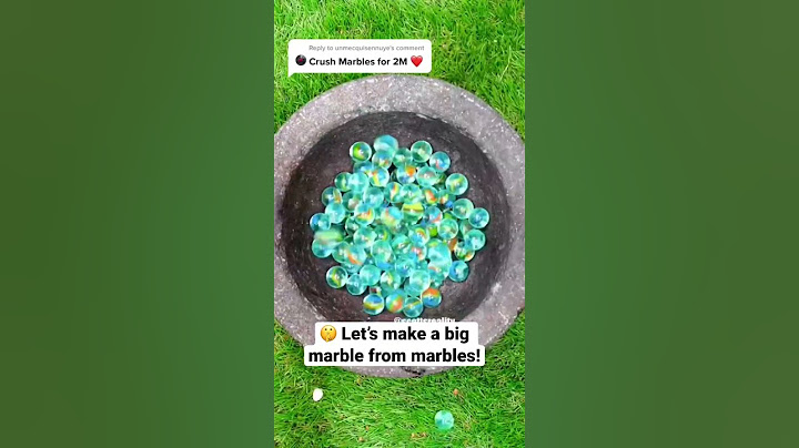 Is it possible to make a GIANT marble from Marbles?