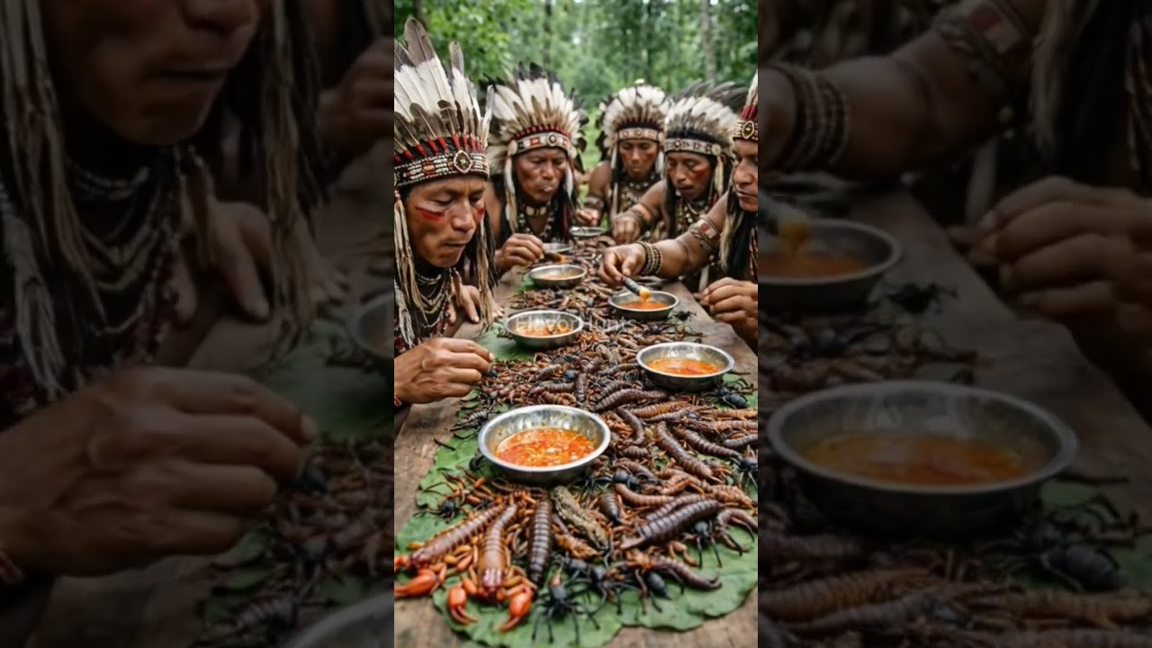 Indigenous Community Gathering Around a Shared Table