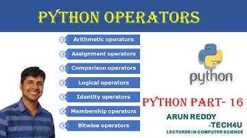 PYTHON PART 16 - OPERATORS