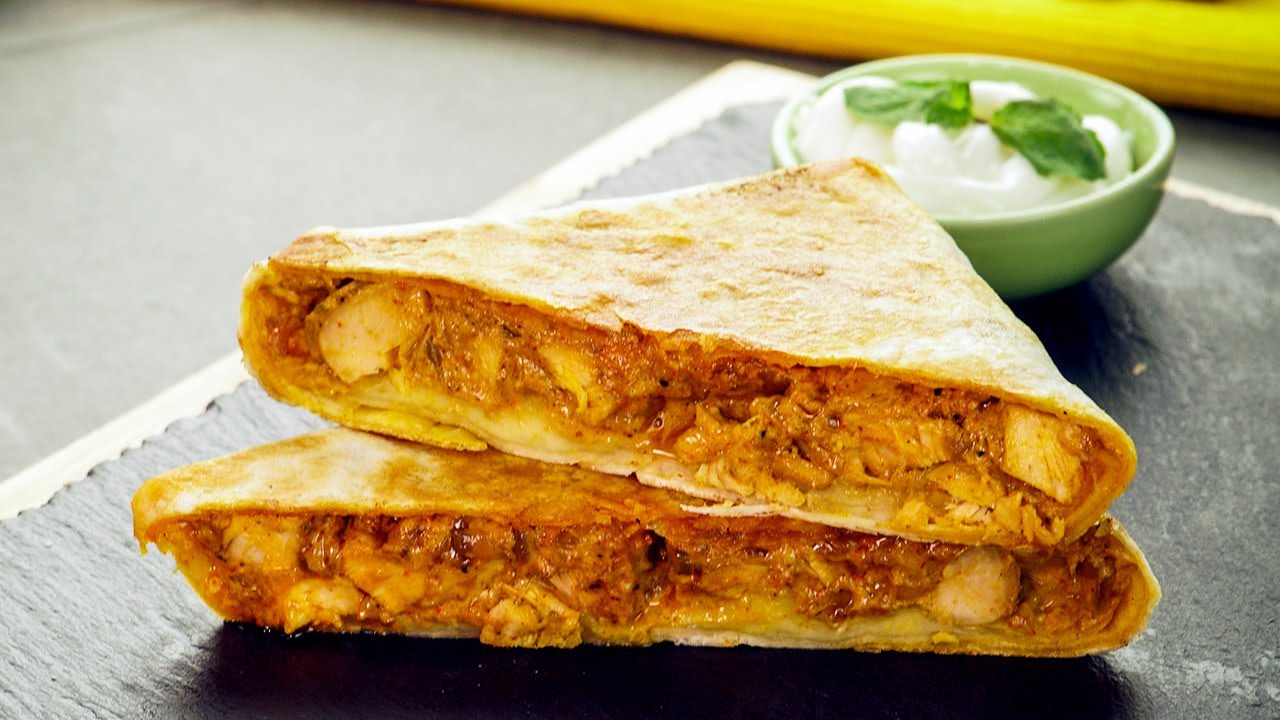 Butter Chicken Crunchwrap Recipe By SooperChef YouTube