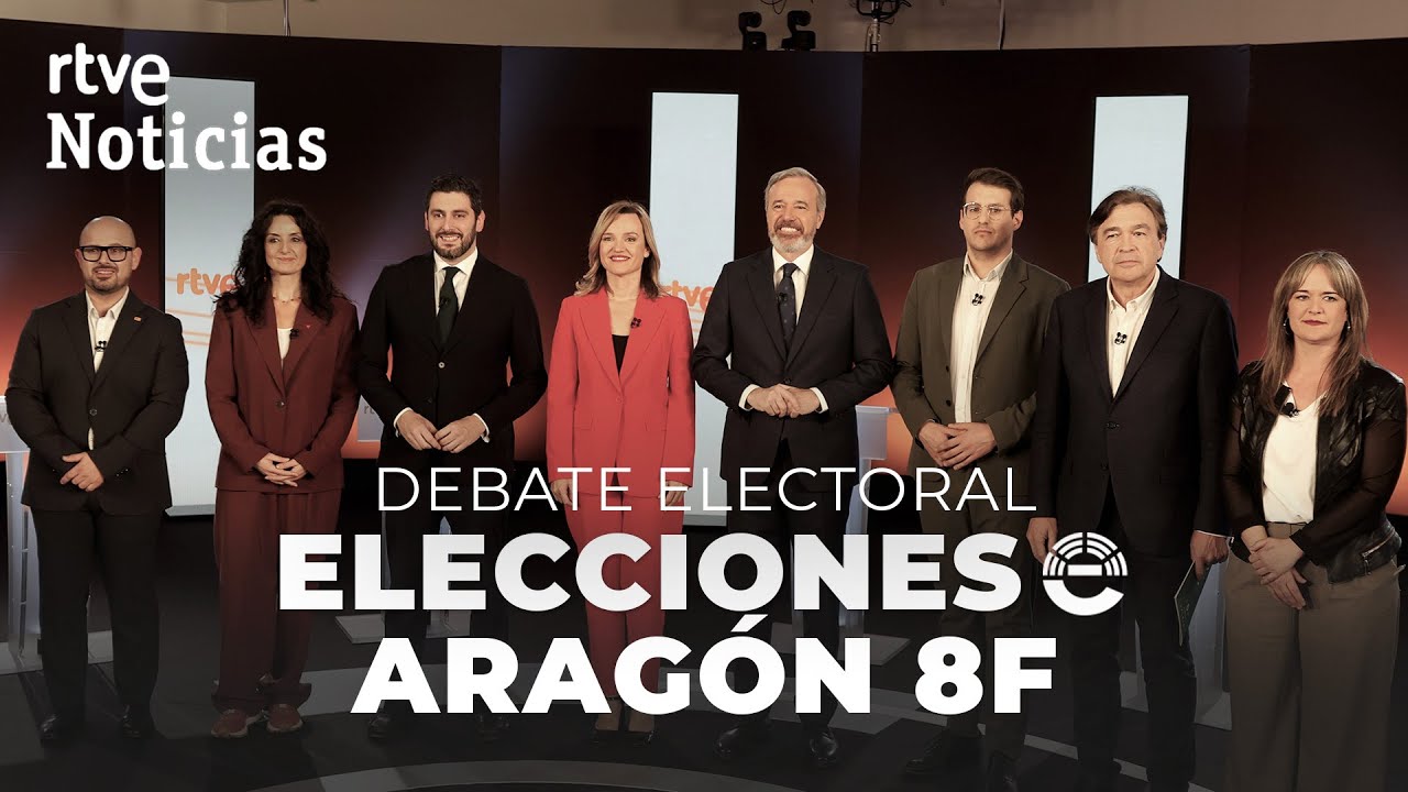 ELECCIONES ARAGÓN 8F | DEBATE ELECTORAL EN RTVE CON LOS OCHO CANDIDATOS