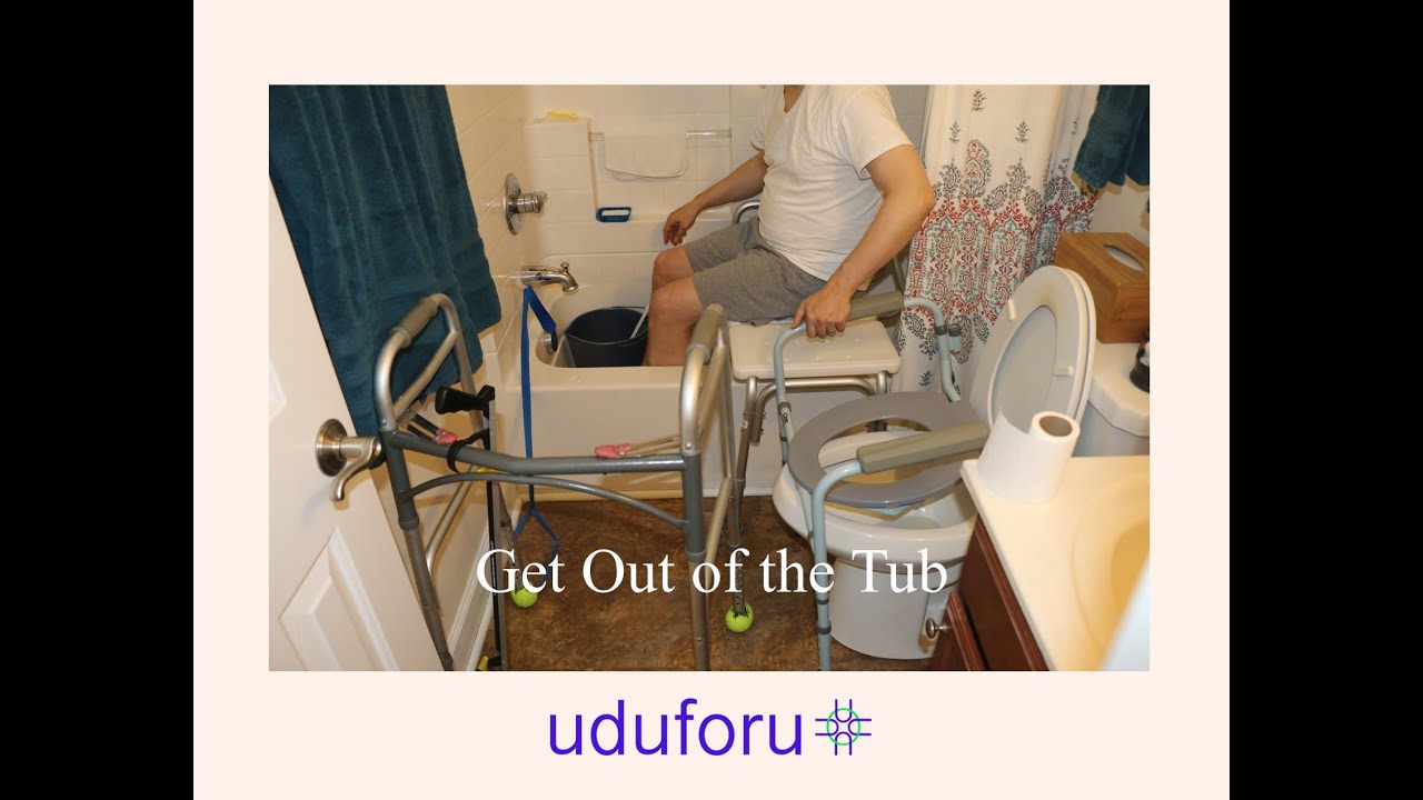 Get Out of the Tub with Hip Replacement Adaptive Equipment YouTube