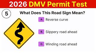Full DMV Permit Test 2026 – Test 5| 50 Real Questions You’ll See on the Exam | Master Road Signs Update