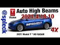 [4x] Auto High Beams - 2021.4.18.10 - Tesla Vision AutoPilot - NO RADAR