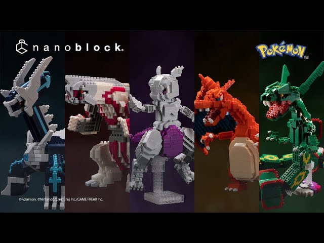 【nanoblock】大迫力！ポケットモンスター デラックスエディション シリーズ /　　　　　　　 ディアルガ/パルキア/レックウザ/ミュウツー/リザードン Pokémon