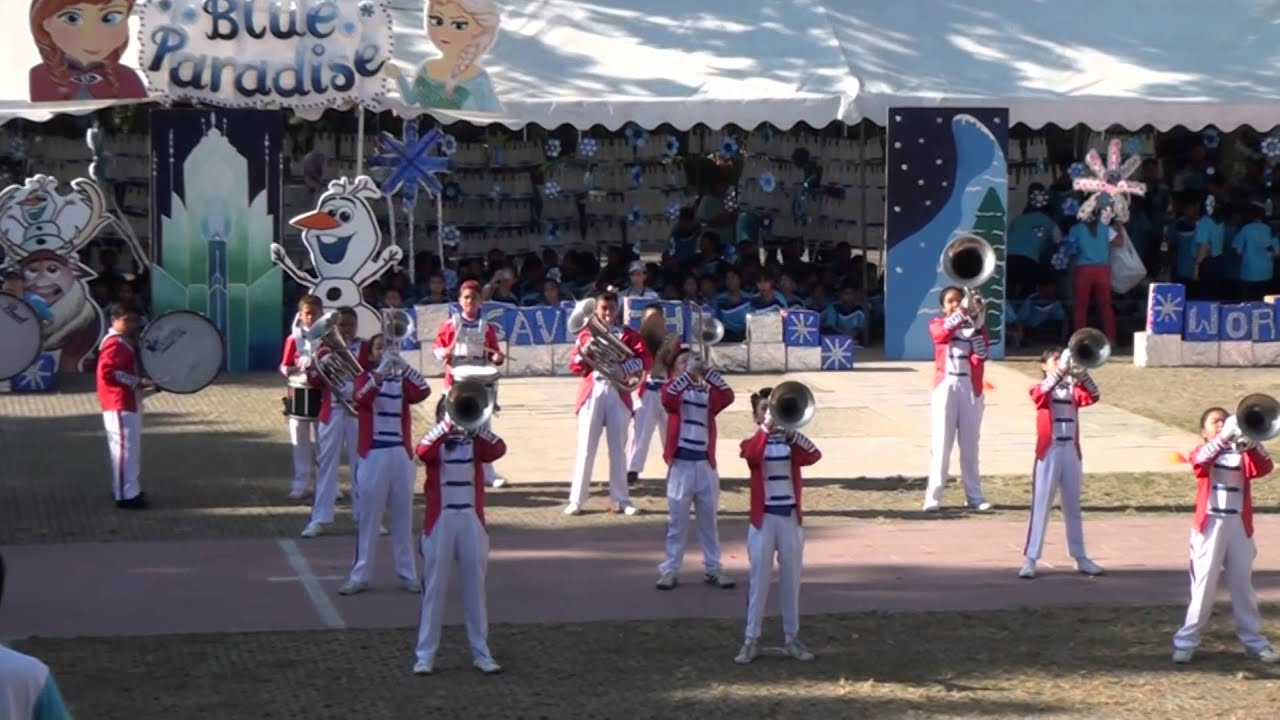 แปรขบวนวงโยธวาทิต พิธีเปิดกิจกรรมกีฬาสี 2558