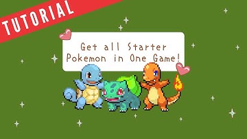 How to Get All Starter Pokémon NOT by Trade but by GAMESHARK or CODEBREAKER | Tutorial