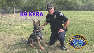 The Santa Barbara Police Department Welcomes K9 "Kyra" to the Force