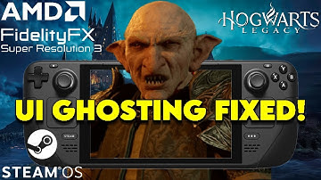 UI Ghosting Fixed with 0.7.3 FSR 3.0 Frame Generation Mod by LukeFZ #steamdeck #hogwartslegacy #fsr3