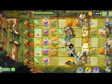 Cool Goal Day 24,25,26 The Lost City Adventure pvz2, Plants Vs. Zombies2 #trending #games