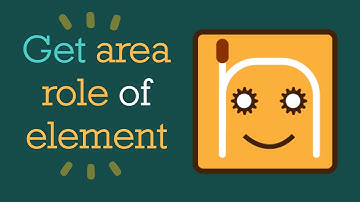 Get area role of element | #nRoBo #testautomationframework