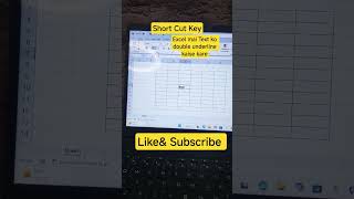 Excel mai text ko double underline kaise kare#how to double underline text in excel#ms#exceltips