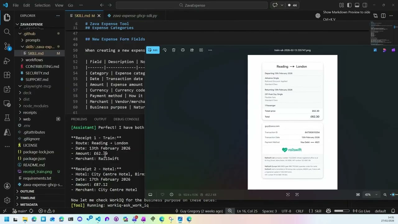Automating expenses with Microsoft AI Agents | Demo