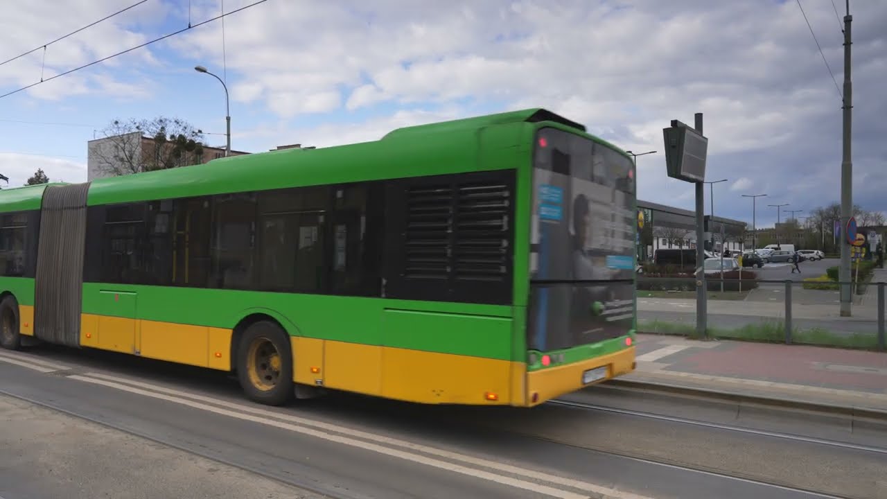 Poland, Poznan, tram 2 ride from Żeromskiego to Pamiątkowa