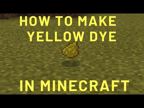 How to make yellow dye in Minecraft 1.16| How to make yellow dye in